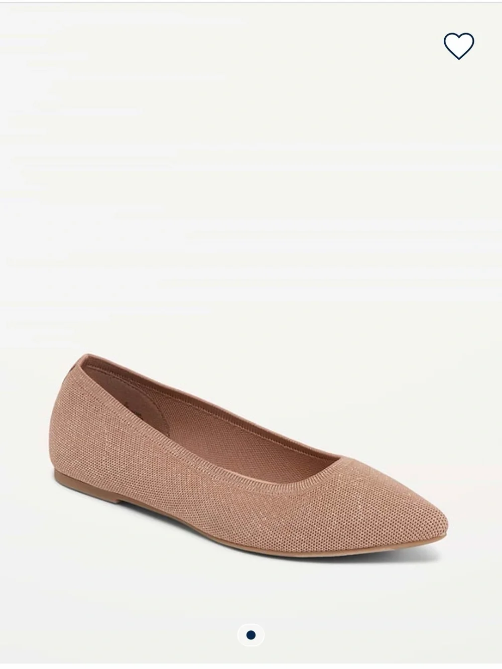 Old Navy Women’s Pointed Toe Soft Knit Ballet Flats in Cocoa Fawn Size 9